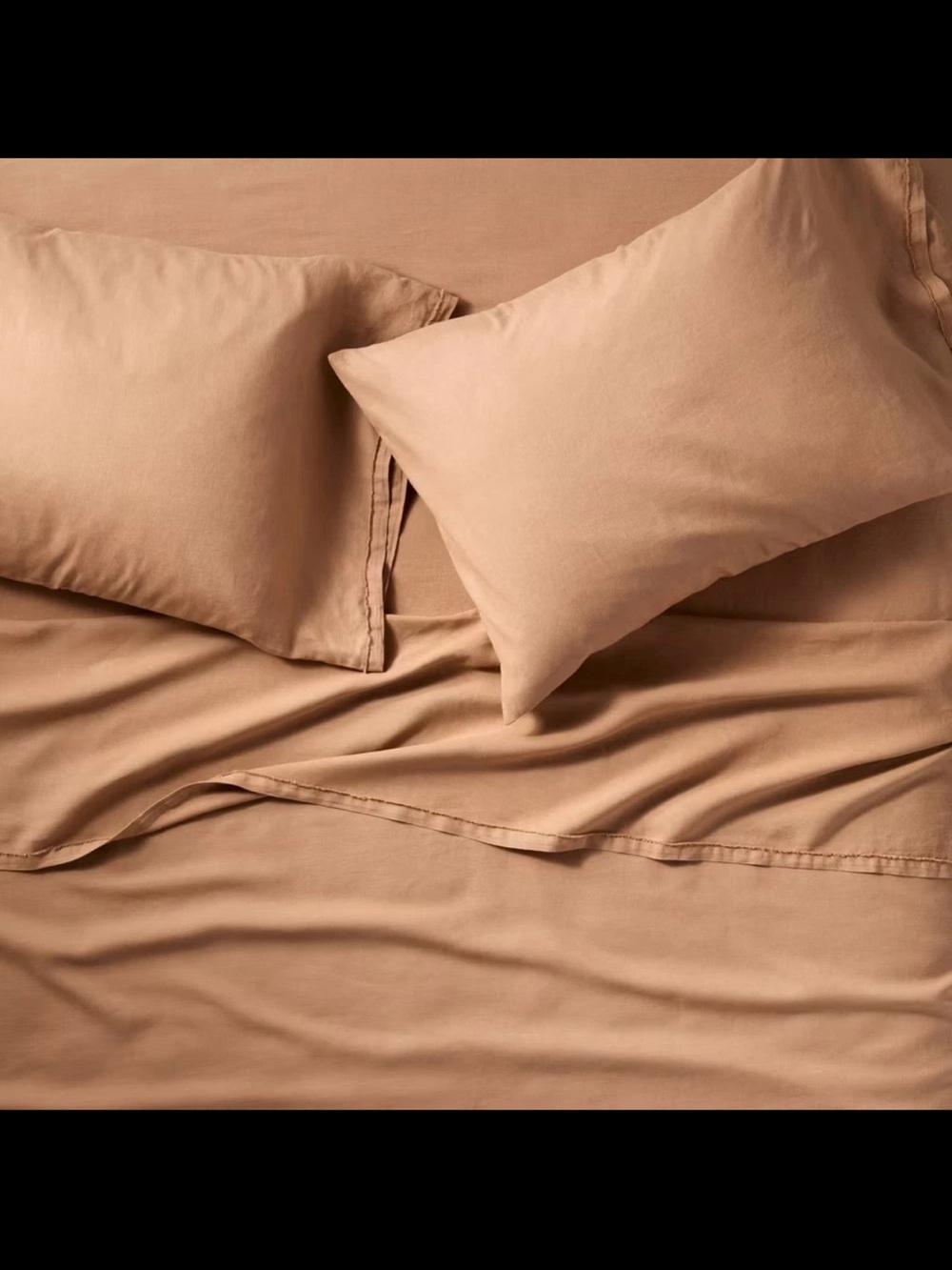 Soft Tan 100 percent linen Sheet Set - Everyday Comfort